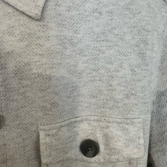 Light Gray Button-Up Generation Shacket - Picture 9 of 11
